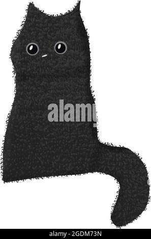 schwarze Katze Stock Vektor