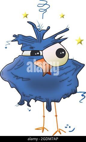 Verärgerter Vogel Stock Vektor