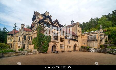 Das Haupthaus, Cragside, Rothbury, Northumberland Stockfoto