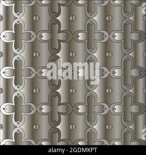 Strukturierte Metallplatte. Stahl industriell poliert Muster Stock Vektor