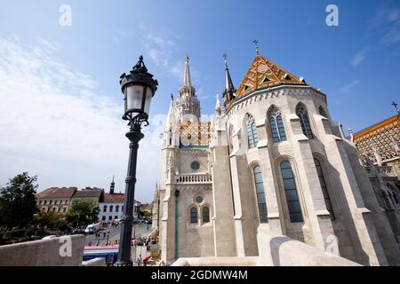 Kirche Notre-Dame oder Matthiaskirche (Mátyás Templom), Burgviertel, Budapest Ungarn Stockfoto