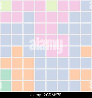 Abstrakte geometrische Farbpixel generative Kunstdarstellung Stock Vektor