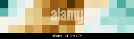 Abstrakte geometrische Farbpixel generative Kunstdarstellung Stock Vektor