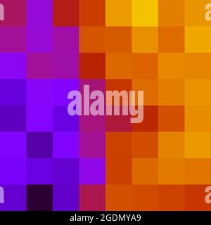 Abstrakte geometrische Farbpixel generative Kunstdarstellung Stock Vektor