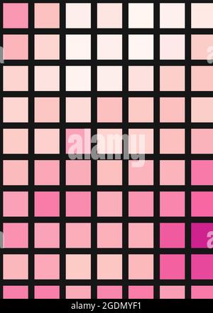 Abstrakte geometrische Farbpixel generative Kunstdarstellung Stock Vektor