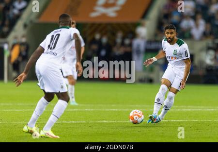 Keanan Bennetts (BMG), Marcus Thuram (BMG) Borussia Mönchengladbach - FC Bayern München 13.08.2021, Fussball; 1. Bundesliga, Saison 2021/22 Foto: Mor Stockfoto