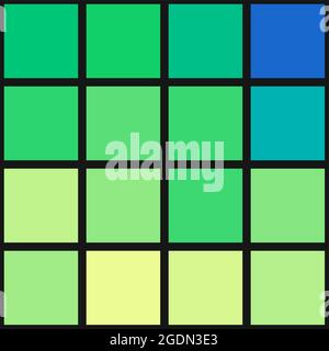 Abstrakte geometrische Farbpixel generative Kunstdarstellung Stock Vektor