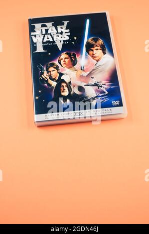 Star Wars Original Trilogie Film DVD mit Platz für Text Stockfoto