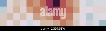 Abstrakte geometrische Farbpixel generative Kunstdarstellung Stock Vektor