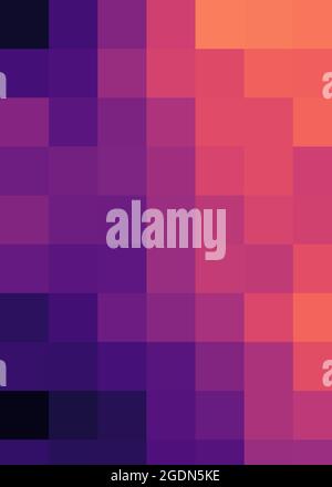 Abstrakte geometrische Farbpixel generative Kunstdarstellung Stock Vektor