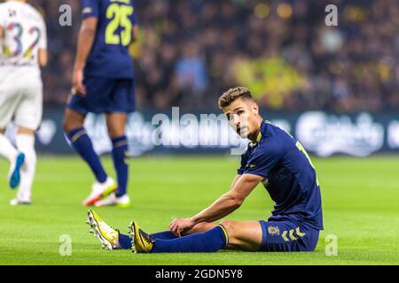 Brondby, Dänemark. August 2021. Andreas Bruus (17) von Brondby, WENN er während des 3F Superliga-Spiels zwischen Brondby IF und FC Nordsjaelland im Brondby Stadion in Brondby, Dänemark, gesehen wurde. (Foto: Gonzales Photo/Alamy Live News Stockfoto