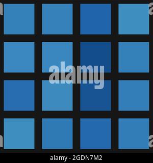 Abstrakte geometrische Farbpixel generative Kunstdarstellung Stock Vektor