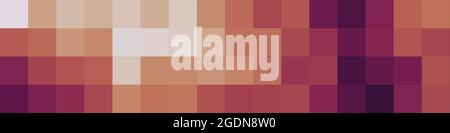 Abstrakte geometrische Farbpixel generative Kunstdarstellung Stock Vektor