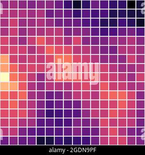 Abstrakte geometrische Farbpixel generative Kunstdarstellung Stock Vektor