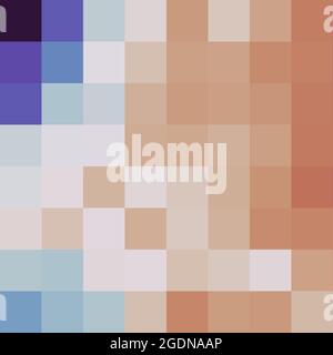 Abstrakte geometrische Farbpixel generative Kunstdarstellung Stock Vektor