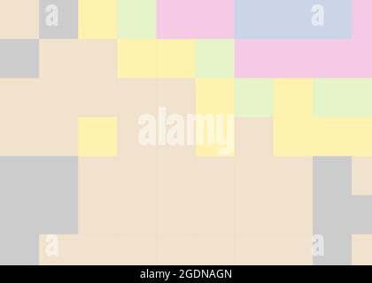 Abstrakte geometrische Farbpixel generative Kunstdarstellung Stock Vektor