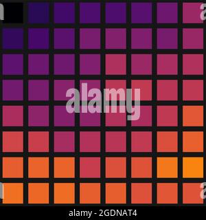 Abstrakte geometrische Farbpixel generative Kunstdarstellung Stock Vektor