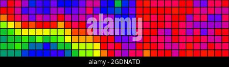 Abstrakte geometrische Farbpixel generative Kunstdarstellung Stock Vektor