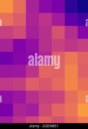 Abstrakte geometrische Farbpixel generative Kunstdarstellung Stock Vektor