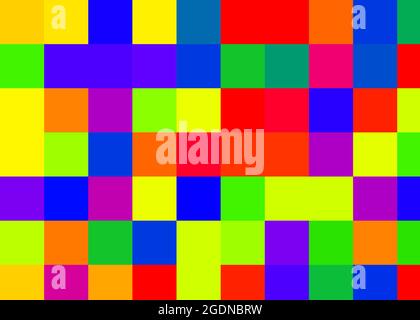 Abstrakte geometrische Farbpixel generative Kunstdarstellung Stock Vektor