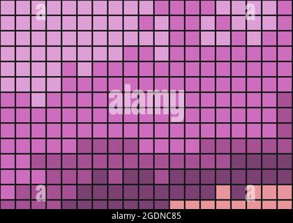 Abstrakte geometrische Farbpixel generative Kunstdarstellung Stock Vektor