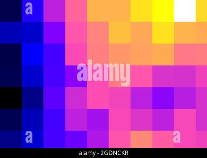Abstrakte geometrische Farbpixel generative Kunstdarstellung Stock Vektor