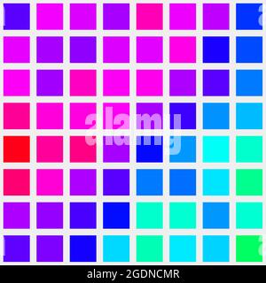 Abstrakte geometrische Farbpixel generative Kunstdarstellung Stock Vektor