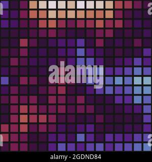 Abstrakte geometrische Farbpixel generative Kunstdarstellung Stock Vektor