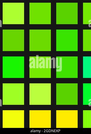 Abstrakte geometrische Farbpixel generative Kunstdarstellung Stock Vektor
