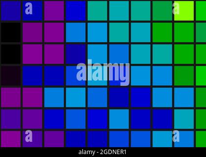 Abstrakte geometrische Farbpixel generative Kunstdarstellung Stock Vektor