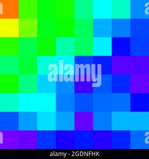 Abstrakte geometrische Farbpixel generative Kunstdarstellung Stock Vektor