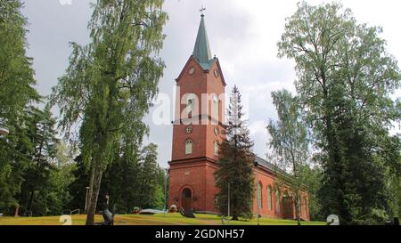 Mäntälän kirkko, Ernst Lohrmann ja Jean Wik 1866. Stockfoto