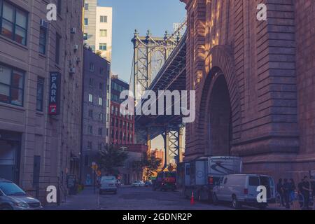 Straßen von Dumbo New York Stockfoto