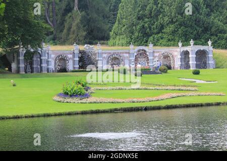 Muschelgalerie im Schloss Rosendael Stockfoto