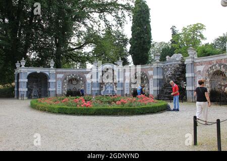 Muschelgalerie im Schloss Rosendael Stockfoto