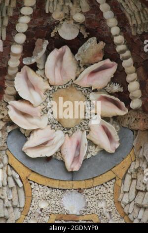 Muschelgalerie im Schloss Rosendael Stockfoto