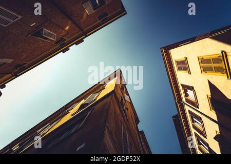 Straßen von Modena Italien Stockfoto