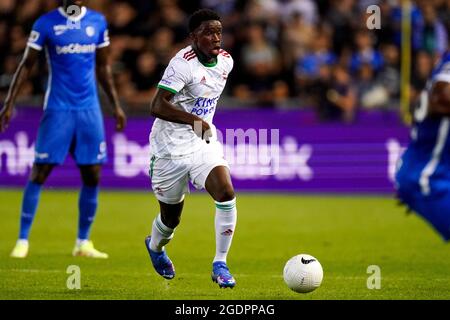 GENK, BELGIEN - 14. AUGUST: Mandela Keita von OH Leuven während des Jupiler Pro League-Spiels zwischen KRC Genk und OH Leuven in der Luminus Arena am 14. August 2021 in Genk, Belgien (Foto: Joris Verwijst/Orange Picts) Stockfoto