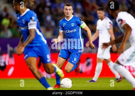 GENK, BELGIEN - 14. AUGUST: Bryan Heynen von KRC Genk während des Jupiler Pro League-Spiels zwischen KRC Genk und OH Leuven in der Luminus Arena am 14. August 2021 in Genk, Belgien (Foto: Joris Verwijst/Orange Picts) Stockfoto