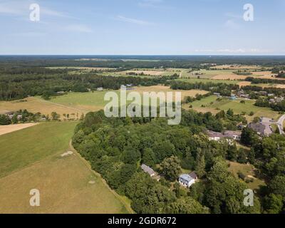 Kaali Meteorkrater in Saaremaa, Estland Stockfoto