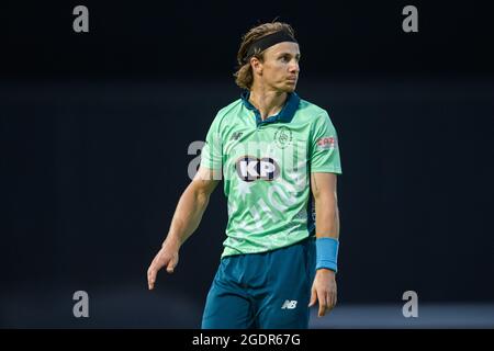 LONDON, GROSSBRITANNIEN. 14. August 2021. Während der Hundert zwischen Oval Invincibles und London Spirit auf dem Oval Cricket Ground am Samstag, 14. August 2021 in LONDON ENGLAND. Kredit: Taka G Wu/Alamy Live Nachrichten Stockfoto