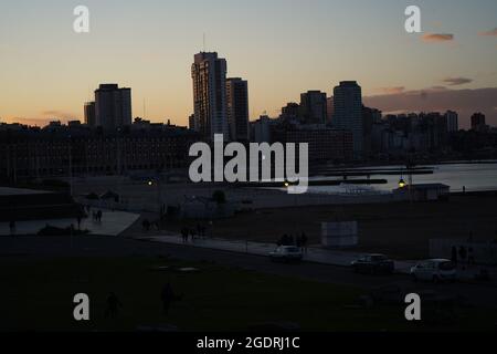 In te coas des atlantiks, die Stadt Mar del Plata Stockfoto