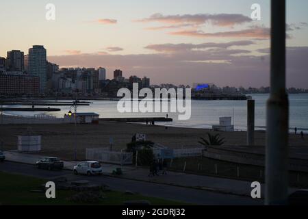 In te coas des atlantiks, die Stadt Mar del Plata Stockfoto