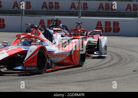 Berlin, Deutschland. August 2021. Der von CBMM Niobium präsentierte BMW i Berlin E-Prix ist das Finale der Saison 7 der ABB FIA Formel E Weltmeisterschaft. Die Formel-E-Weltmeisterschaft ist mit einem Doppelrennen zum Saisonfinale 2020/21 wieder in Berlin. (Foto: Simone Kuhlmey/Pacific Press) Quelle: Pacific Press Media Production Corp./Alamy Live News Stockfoto