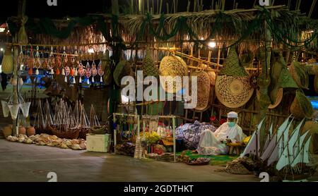 Traditionelle Geschäfte von Omani Fisherman Stockfoto