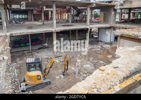 Abriss des Elephant and Castle Shopping Centers Stockfoto