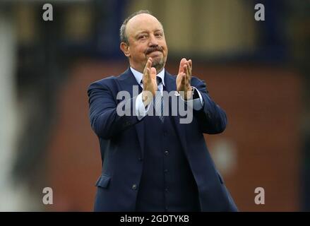 Aktenfoto vom 14-08-2021 von Everton-Manager Rafael Benitez. Ausgabedatum: Sonntag, 15. August 2021. Stockfoto