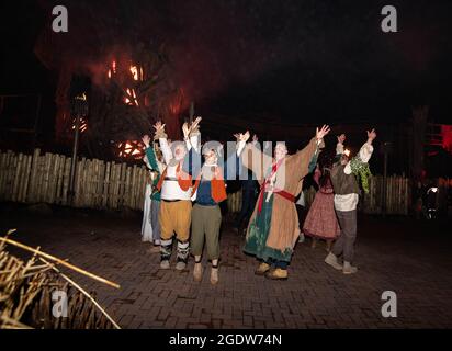 The Wicker Man Wickerman Alton Towers Media Preview Event Stockfoto