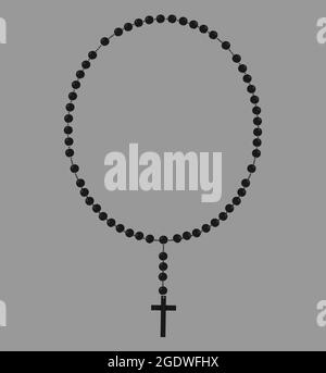 Nazareth Store Rosenkranz-Halskette – Pinke Perlen, Wundersame Medaille, Kreuz, Silber, 46 Cm, In Samttasche