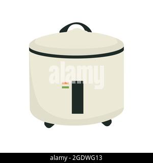 Reiskocher isoliert auf weißem Hintergrund. Vektor Stock Vektor